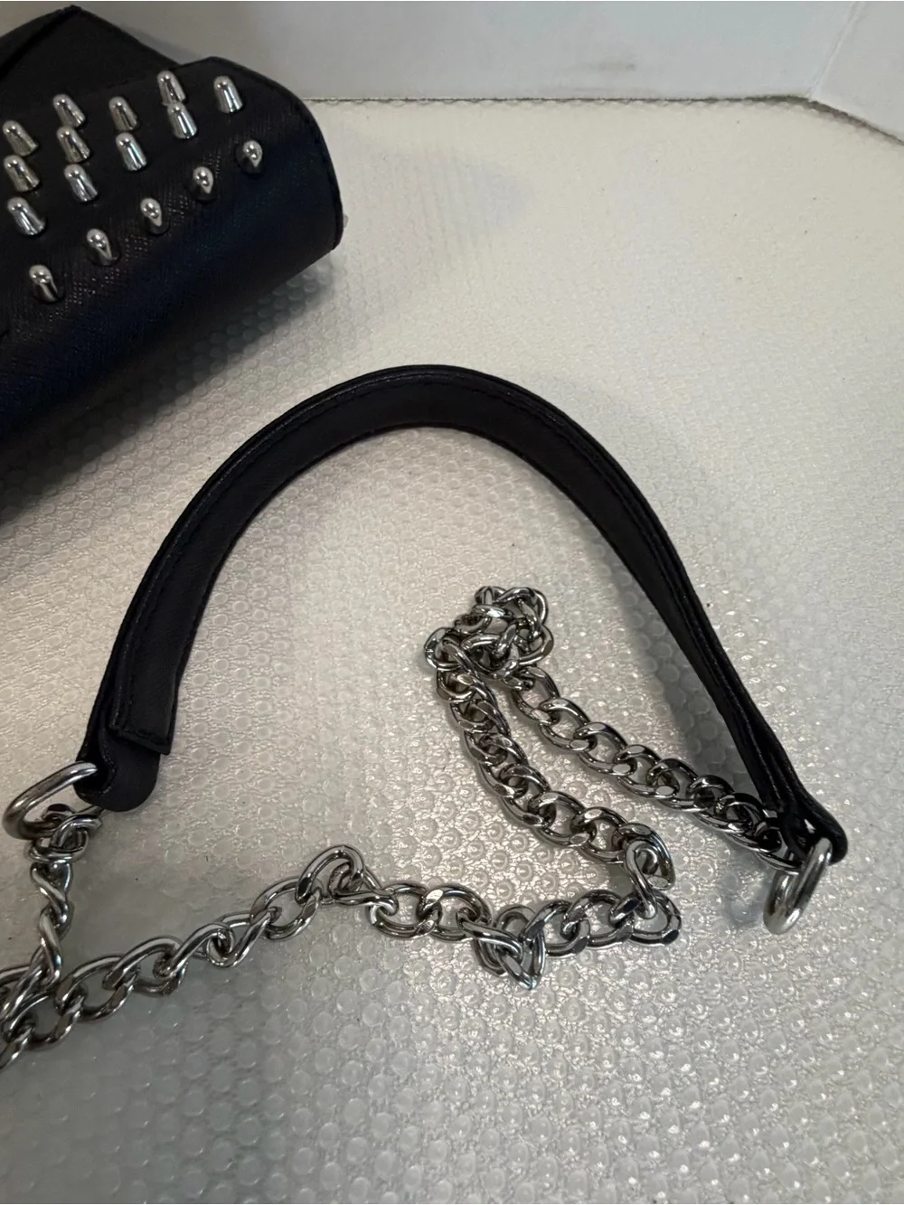Rebecca Minkoff Black Studded Envelope Wristlet